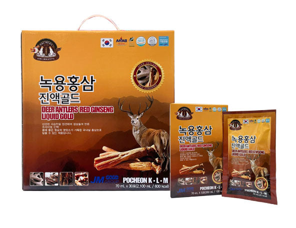 Deer Antlers Red Ginseng Liquid Gold 70ml x 5 (350ml/100kcal)