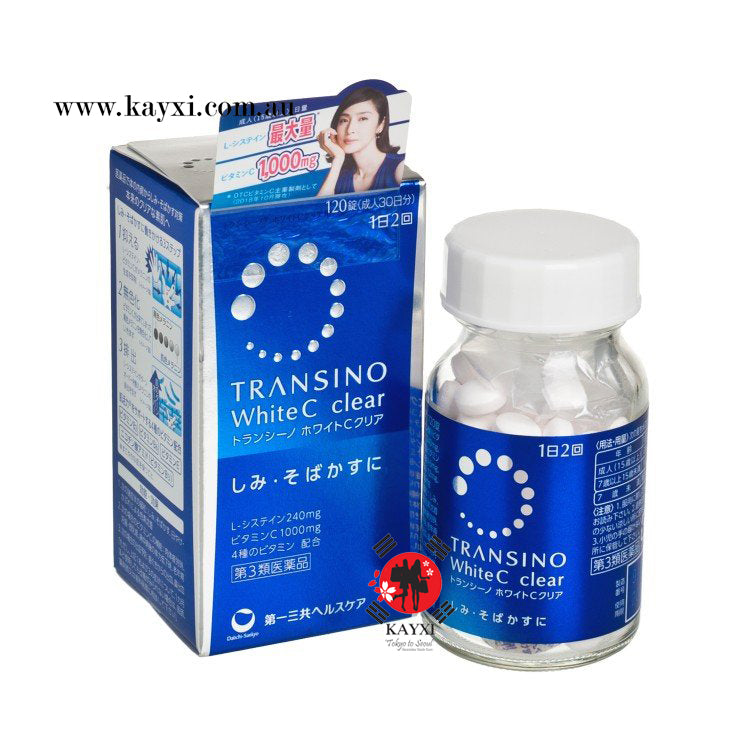 [TRANSINO] White C Clear  Skin Whitening Supplement 120 Tablets