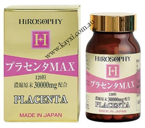 [HiROSOPHY] Hiro Sophie Placenta MAX 30000mg - 120 Tablets (50% OFF)