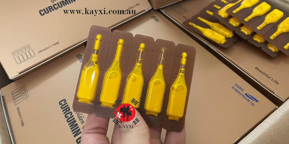 [dmr] Beautiful Life Golden Gift Curcumin GOLD Liquid Supplement 2ml x 50 Tubes