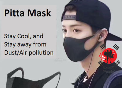 [ARAX]  Pitta Mask - Gray  Anti-Pollution Face Mask 3 pcs