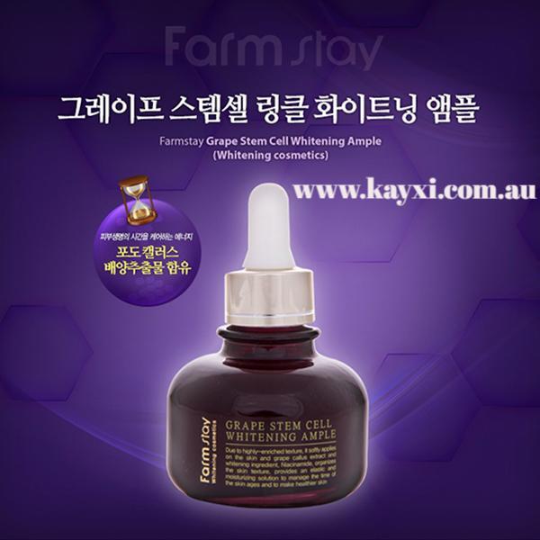 [FARM STAY] Grape Stem Cell Whitening Ample 30ml ***(Buy 1, GET 1 FREE)***