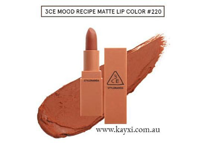 [STYLENANDE] 3CE Mood Recipe 2 Matte Lip Colour 3.5g (40% OFF)