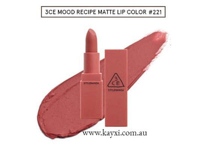 [STYLENANDE] 3CE Mood Recipe 2 Matte Lip Colour 3.5g (40% OFF)