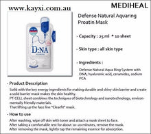 [MEDIHEAL] DNA Defense Natural Aquaring Proatin Mask 25g (10 Pieces)