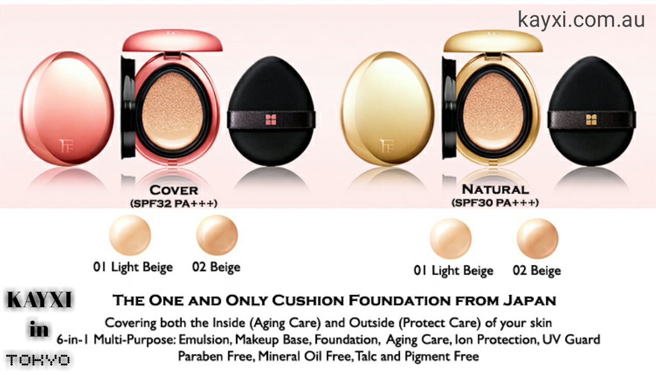 [FLOWFUSHI] ION de CUSHION Foundation Natural Cover Flow Fushi 20g ***(20% OFF)***