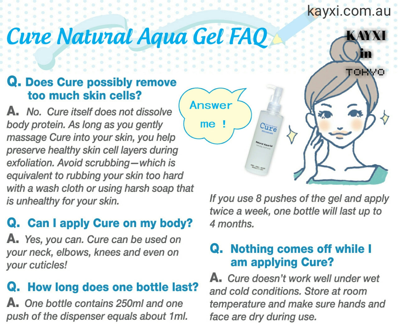 [CURE] Natural Aqua Gel 250ml (Exfoliating Gel)