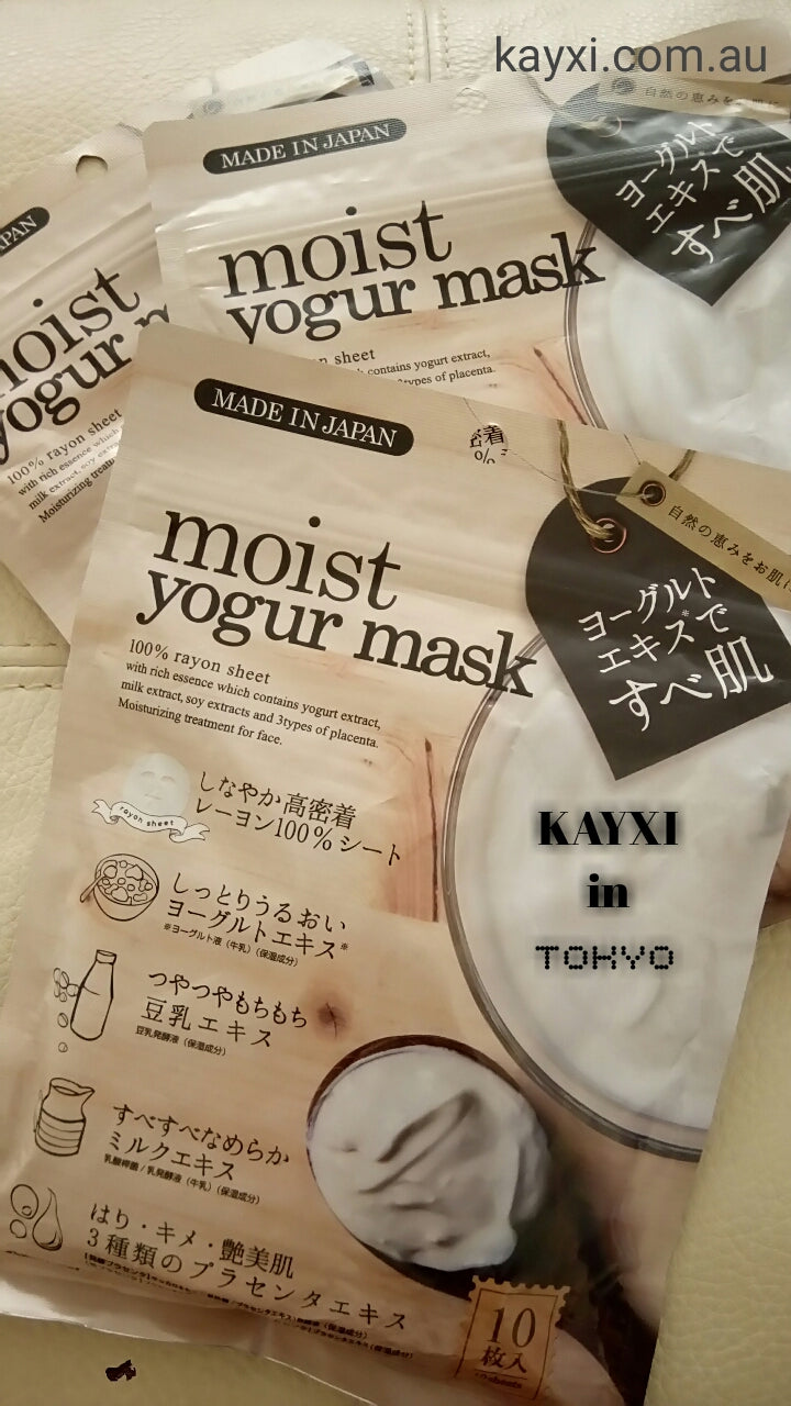 [JAPAN GALS] Moist Yogur Mask 10 Sheets