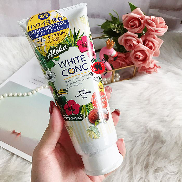 [WHITE CONC] Body Gommage  Aloha Hawaii Coconut Version 180g