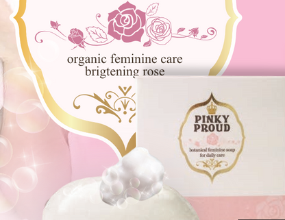 [PINKY PROUD] Botanical Feminine Soap & Organic Feminine Care Brightening Lotion 2pcs SET