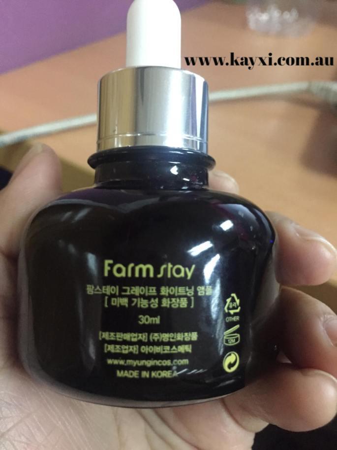 [FARM STAY] Grape Stem Cell Whitening Ample 30ml ***(Buy 1, GET 1 FREE)***