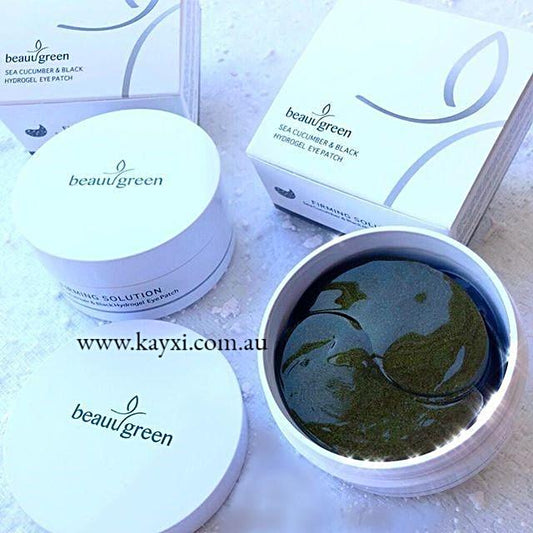 [BEAUU GREEN] Sea Cucumber & Black Hydrogel Eye Patch 60pcs - 30pairs (60% OFF)