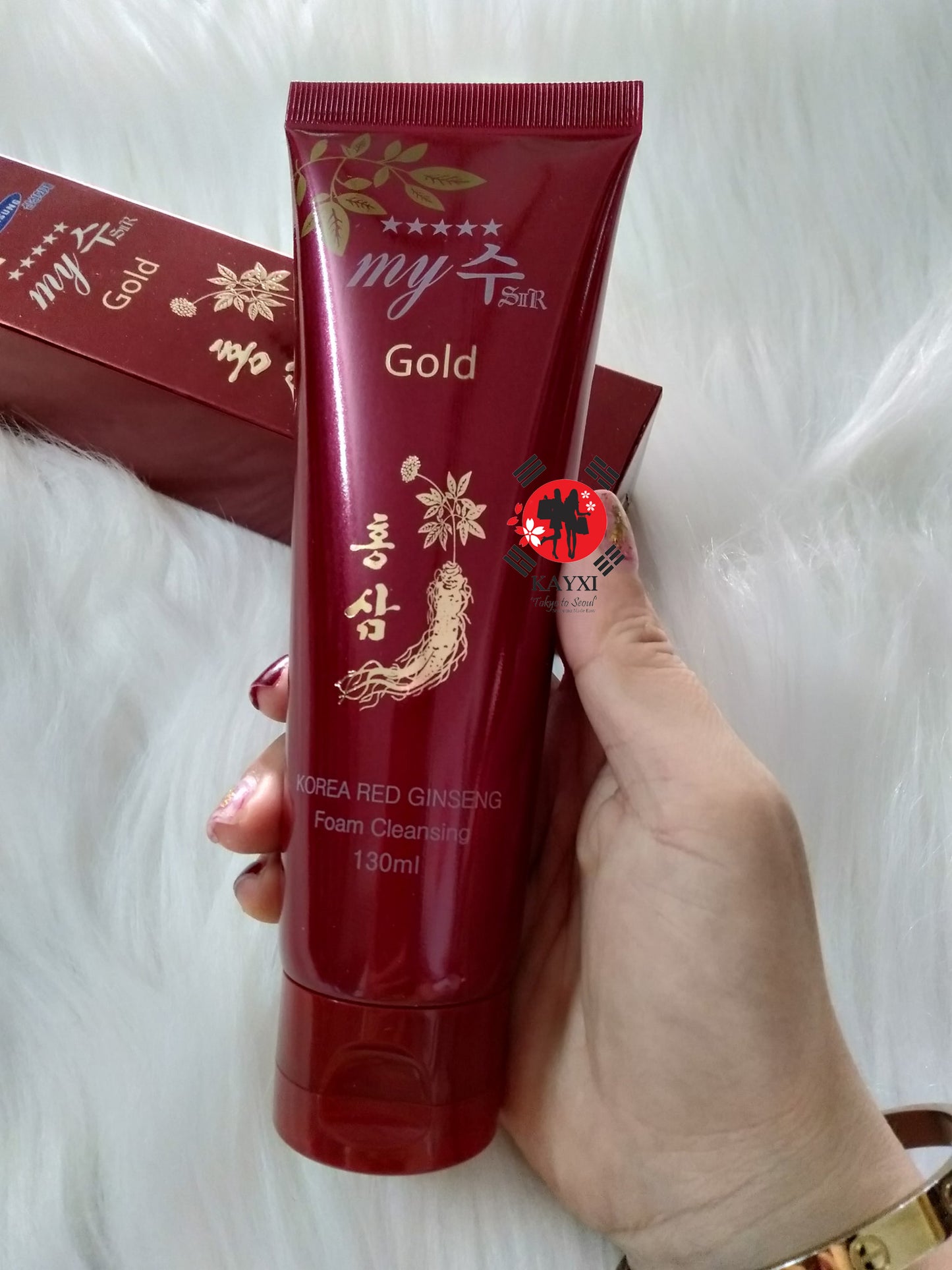 [MY JIN] ‘GOLD’ Korea Red Ginseng Cleansing Foam 130ml