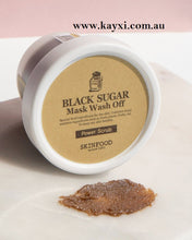 [SKINFOOD] Black Sugar Wash-Off Face Mask 100g