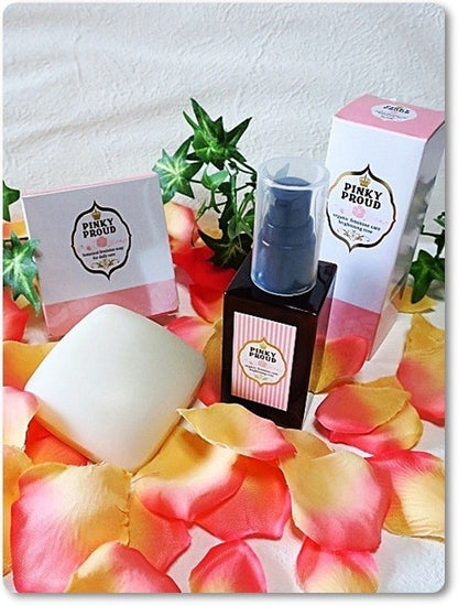 [PINKY PROUD] Botanical Feminine Soap & Organic Feminine Care Brightening Lotion 2pcs SET