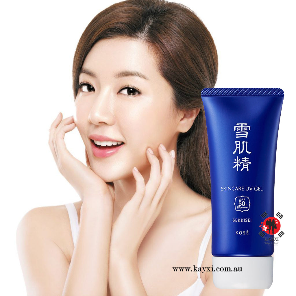 [SEKKISEI] Sun Protect Skincare UV Gel SPF50+ 90g PLUS Medicated Sekkisei Toner 24ml