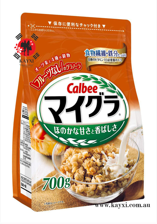 [CALBEE] Mygra 5 Grains Breakfast Cereal (Fruitless) 700g