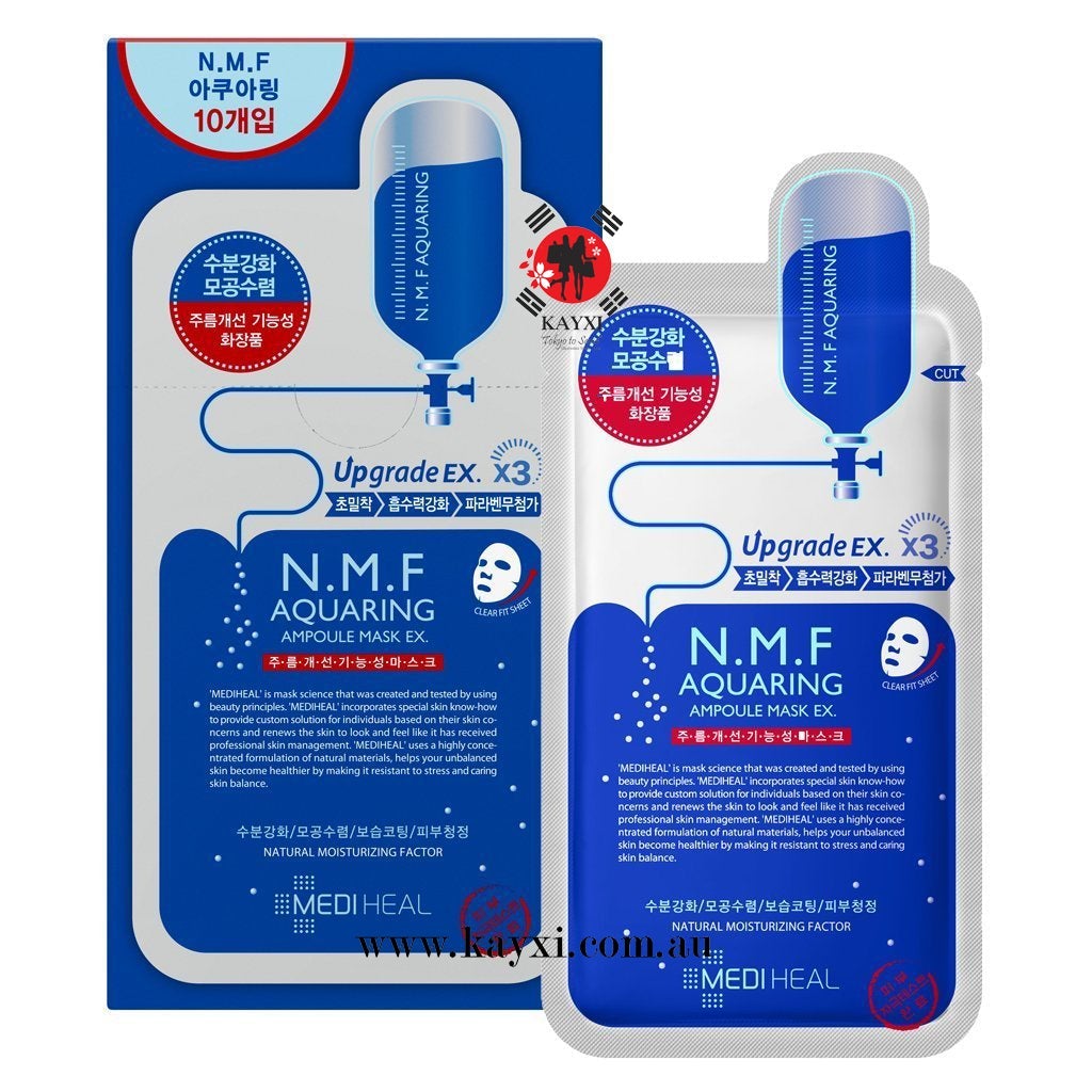 [MEDI HEAL] N.M.F Aquaring Ampoule Mask 27ml (10 Pieces)