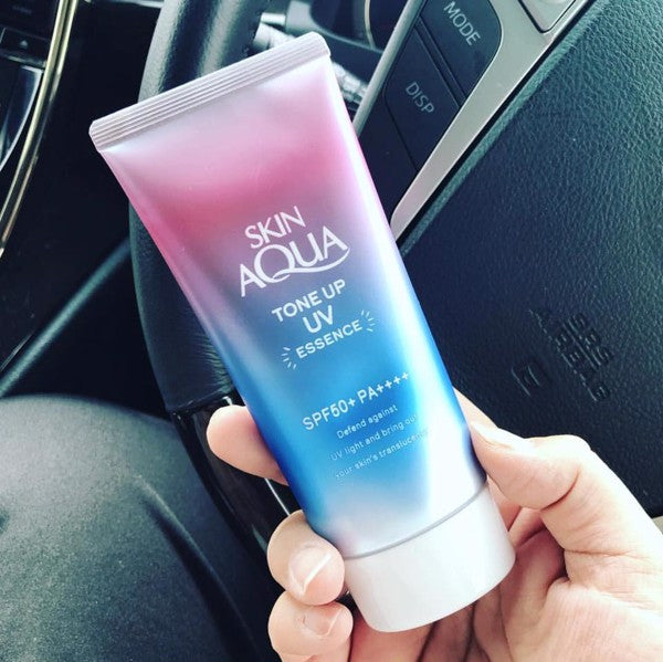 [ROHTO] Super Aqua Tone Up UV Essence (LAVENDER)  SPF50+ 80g