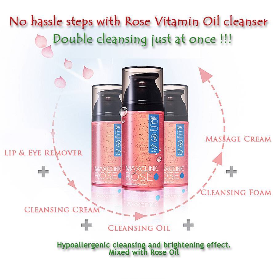 [MAXCLINIC] Rose Vitamin Oil Foam Cleanser 110g