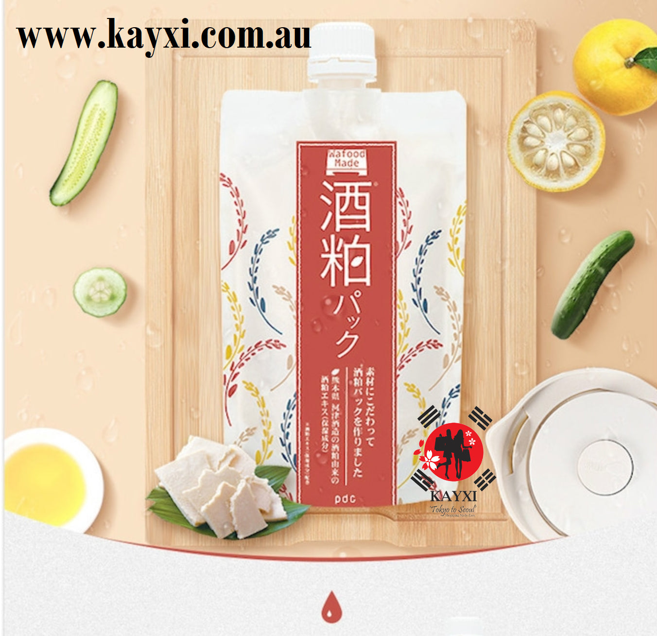 [PDC] WAFOOD MADE SAKE KASU FACE PACK 170g