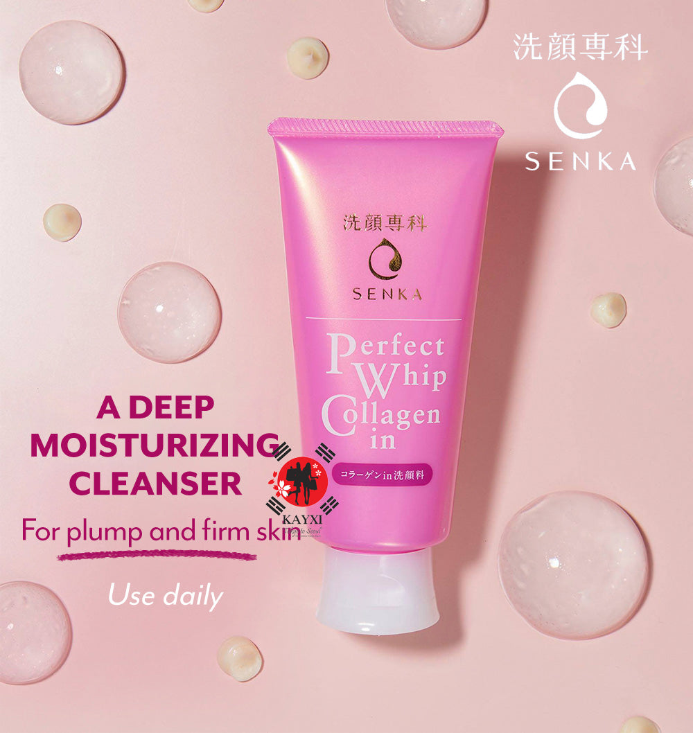 [SHISEIDO] Senka Perfect Whip Collagen In Facial Foam Cleanser 120g