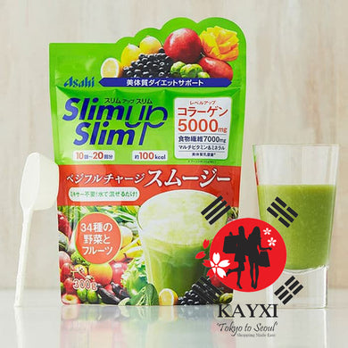 [ASAHI] Slim Up Slim Meal Replacement Smoothie Vegetables + Fruit Smoothie + 5000mg Collagen 300g