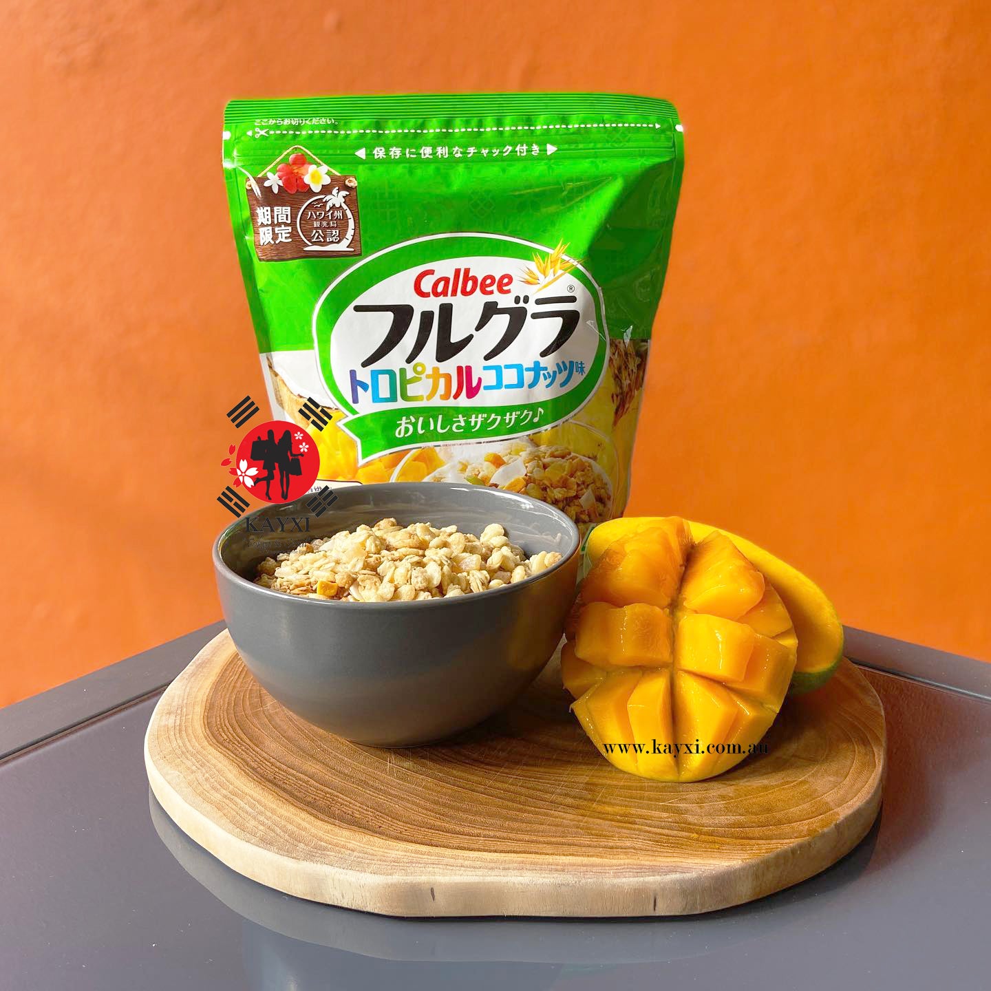 [CALBEE] Fruit Granola Cereal (Tropical Coconut & Fruits) 450g