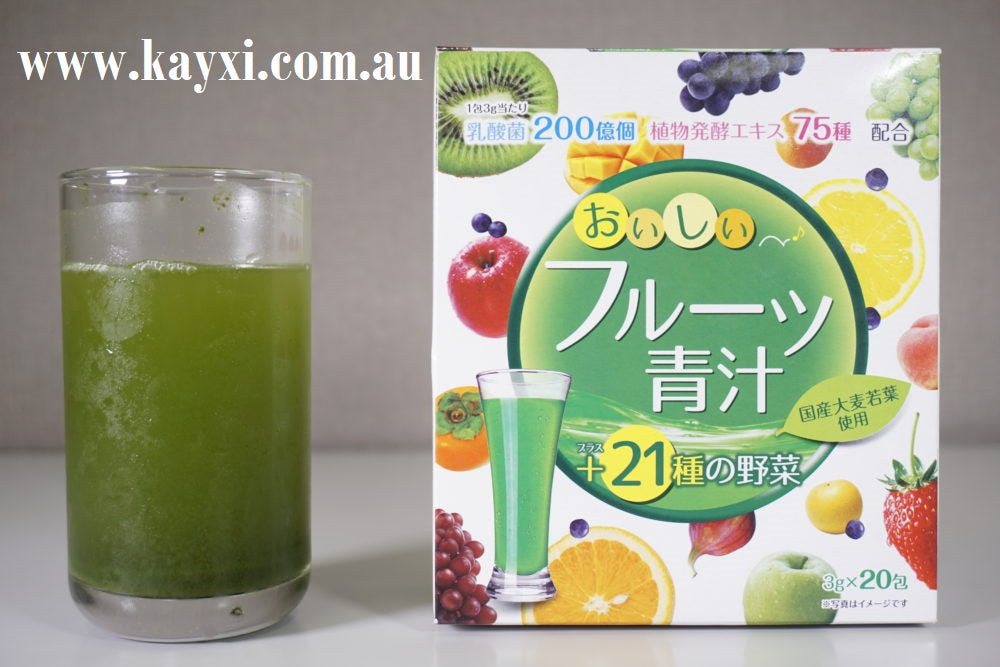 [YUWA] Delicious Fruit Blue Juice Powder +21 Vegies Health Food 3g x 20 Satchets (40% OFF) ***NO BOX***