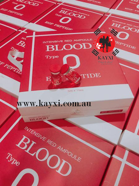 [INTENSIVE RED AMPOULE] Blood Type O EGF PEPTIDE 15 Bottles x 5ml