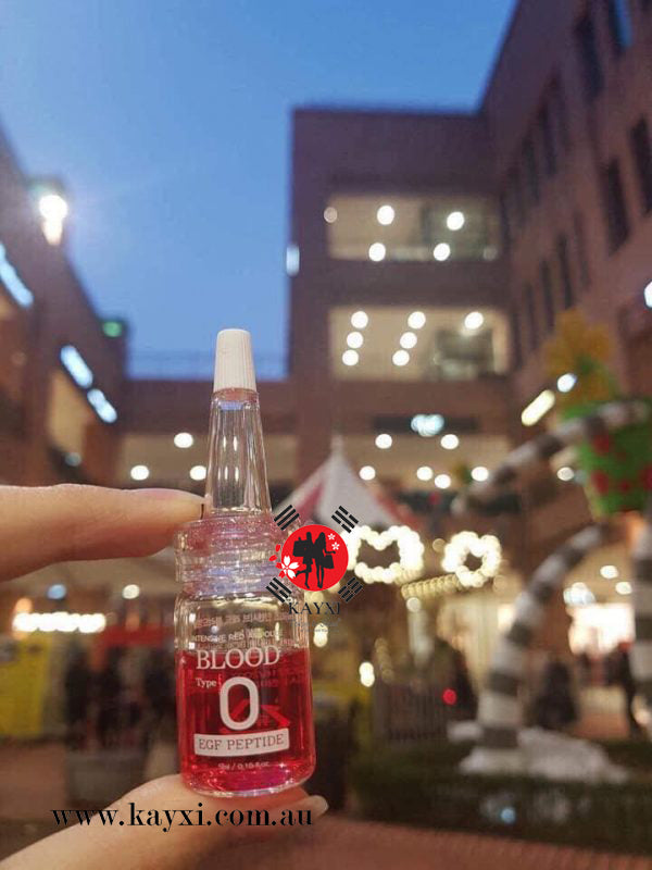 [INTENSIVE RED AMPOULE] Blood Type O EGF PEPTIDE 15 Bottles x 5ml