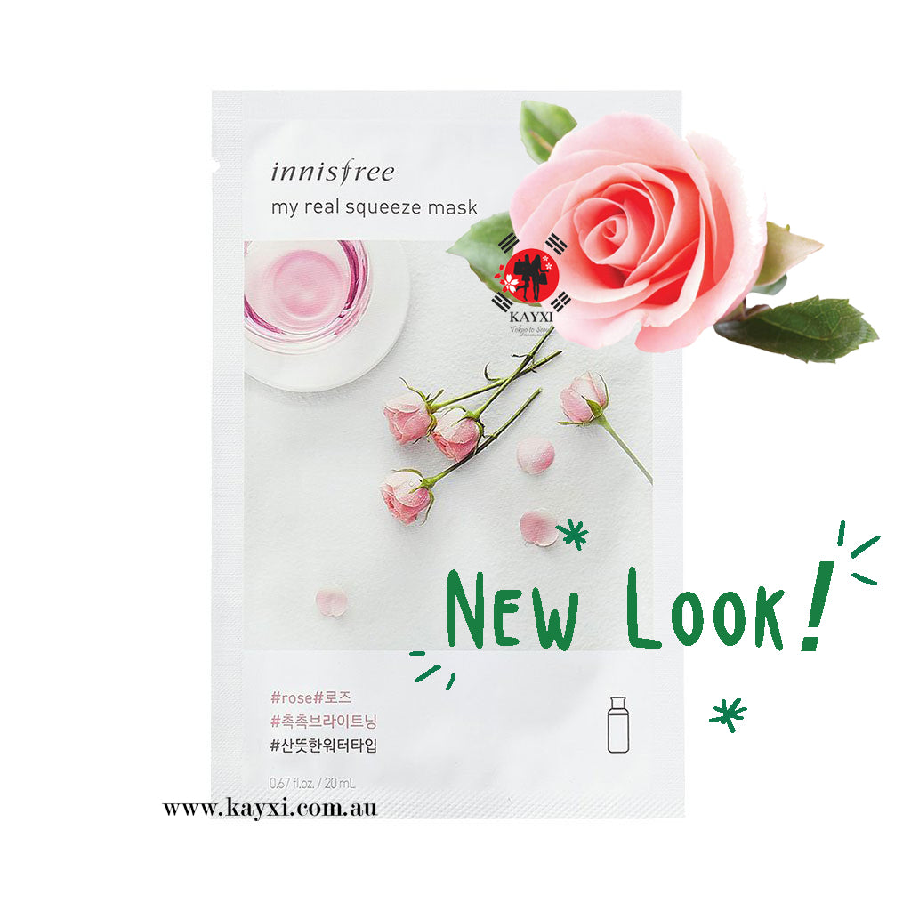 [INNISFREE] My Real Squeeze Mask  - Rose  20ml