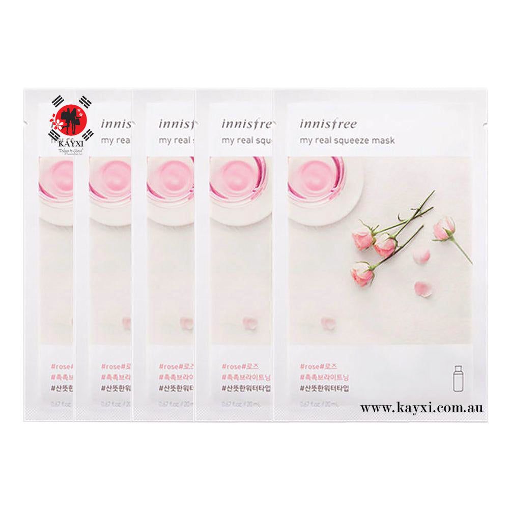 [INNISFREE] My Real Squeeze Mask  - Rose  20ml