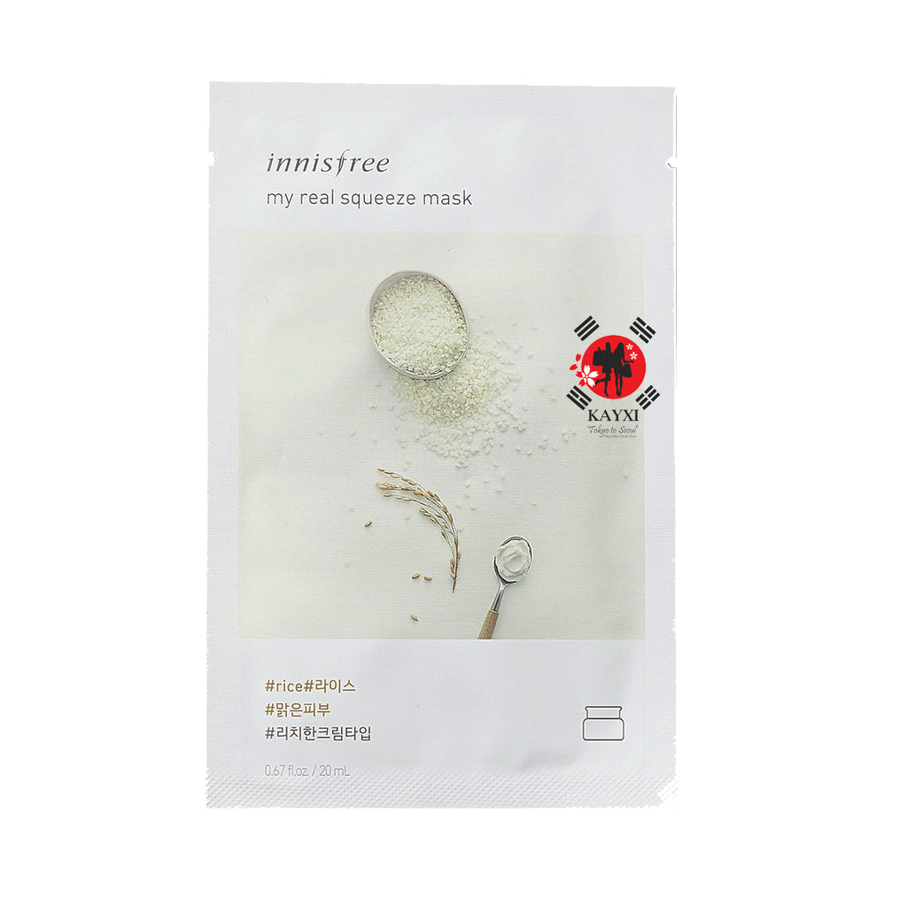 [INNISFREE] My Real Squeeze Mask - Rice - 20ml