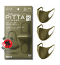 [ARAX] Pitta Mask – Khaki Anti-Pollution Face Mask 3 pcs