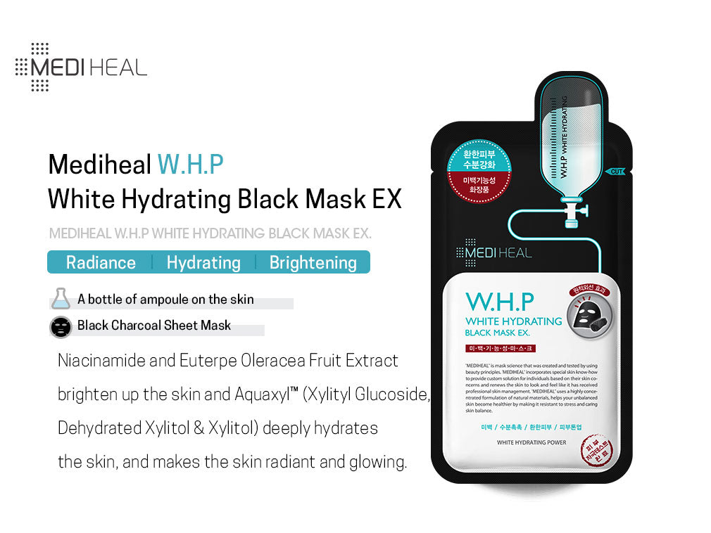 [MEDI HEAL] W.H.P White Hydrating Black Mask 25ml