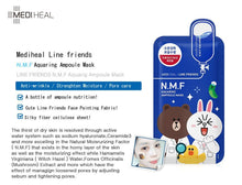 [MEDI HEAL] LINE FRIENDS N.M.F Aquaring Ampoule Mask 27ml (40% OFF)