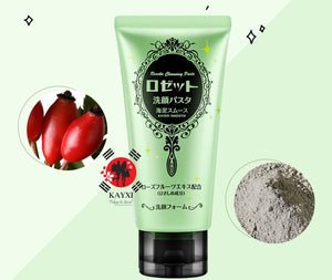 [ROSETTE] Facial Cleansing Paste Green - Marine Clay Smooth 120g