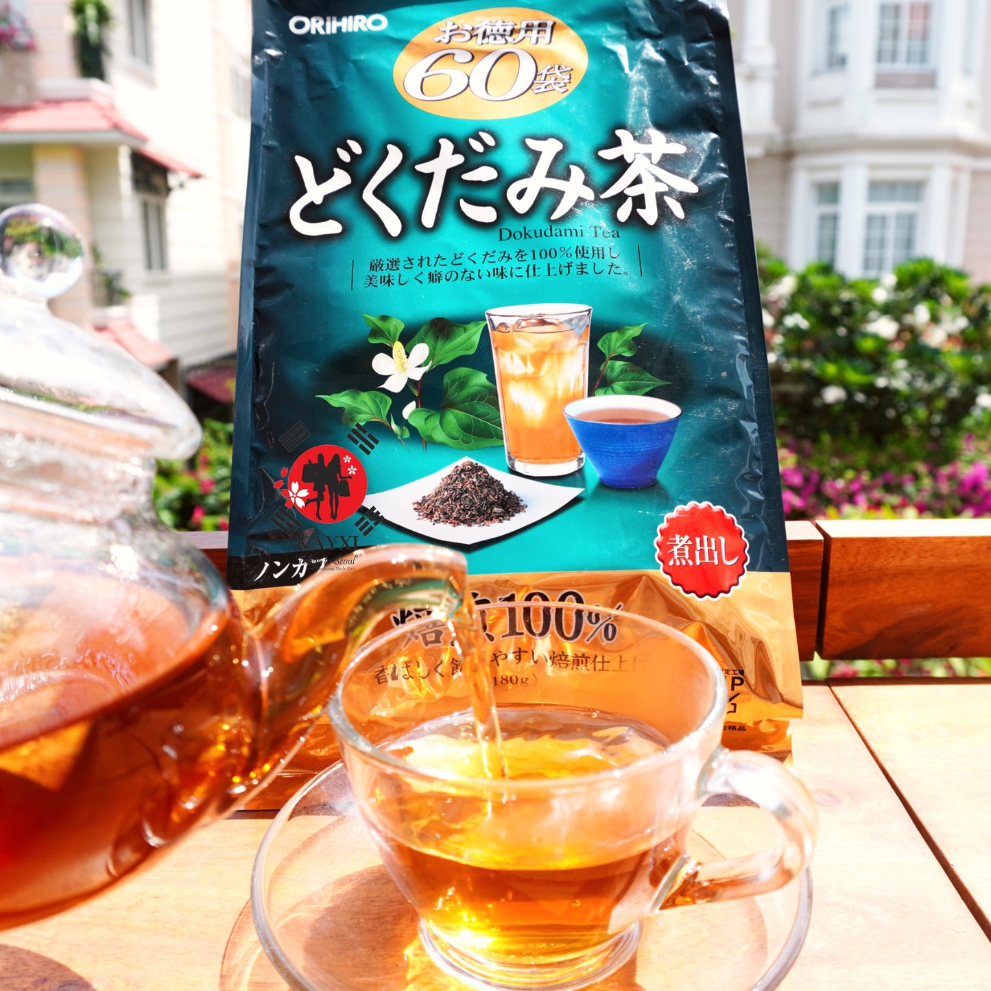 [ORIHIRO] Dokudami Tea Houttuynia Cordata 60 Teabags