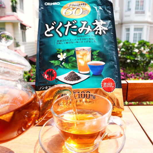 [ORIHIRO] Dokudami Tea Houttuynia Cordata 60 Teabags