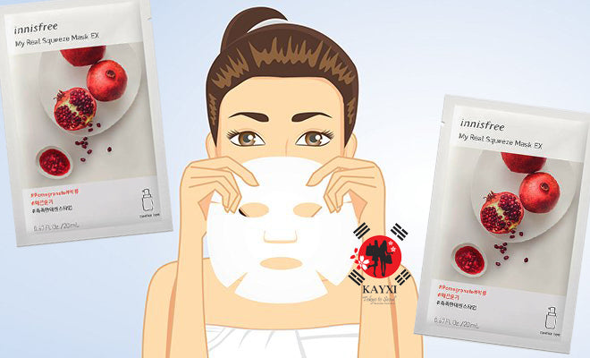 [INNISFREE] My Real Squeeze Mask - Pomegranate - 20ml
