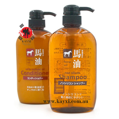 [KUMANO COSMETICS] Horse Oil With Tsubaki Oil Conditioner 600ml