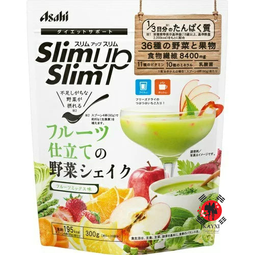 [ASAHI] Slim Up Slim Fruit & Vegetable Shake Mixed Fruit Flavour 300g