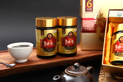 [DAEHAN RED GINSENG] 6 Years Red Ginseng Extract GOLD 1 Box of  x4 250g Jars