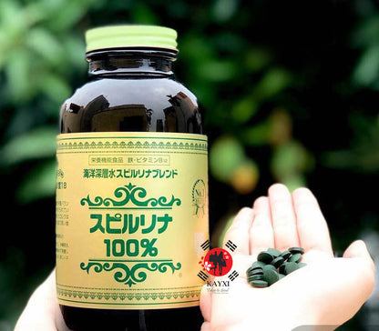 [JAPAN ALGAE] Spirulina 100% Japanese Algae 2300 Tablets