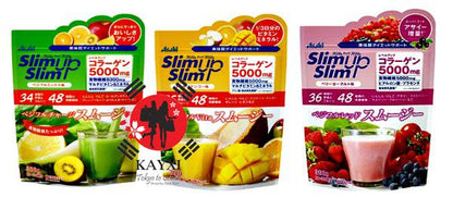 [ASAHI] Slim Up Slim Meal Replacement MIX BERRIES + 5000mg Collagen 300g