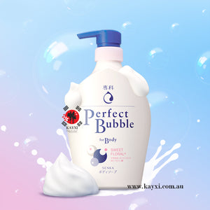 [SHISEIDO] Senka Perfect Bubble For Body SWEET FLORAL+ 500ml
