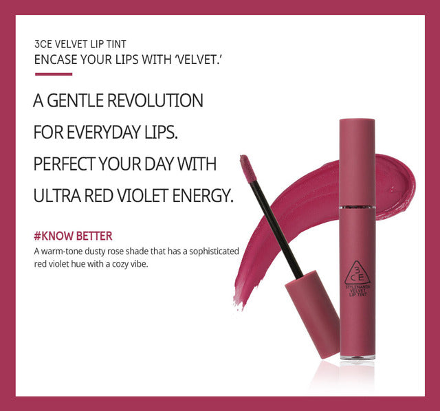 [STYLENANDA] 3CE Velvet Lip Tint 4g (45% OFF)