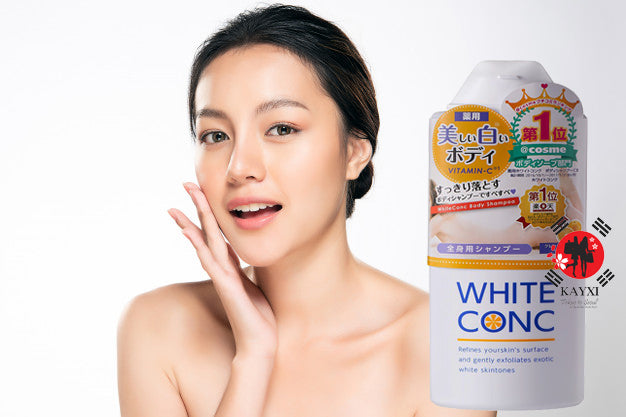 [WHITE CONC] Medicated Body Shampoo  (Body Wash) With Vitamin C 360ml