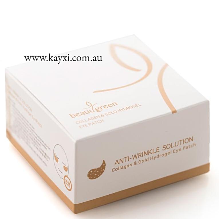 [BEAUU GREEN] Collagen & Gold Hydrogel Eye Patch 60pcs - 30pairs (60% OFF)